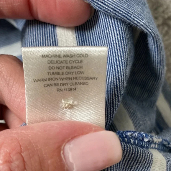 Billy Reid striped 100% cotton polo size XXL - Picture 9 of 12